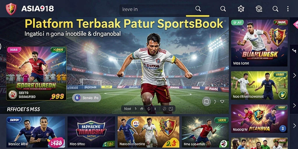 Tampilan gameplay sportsbook ASIA918 yang menarik dan interaktif.