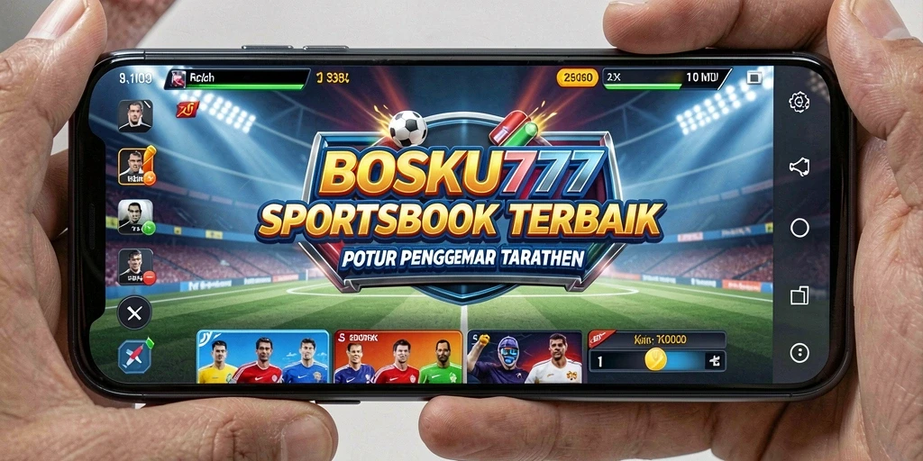 Tampilan utama BOSKU777 menunjukkan berbagai pilihan taruhan olahraga.