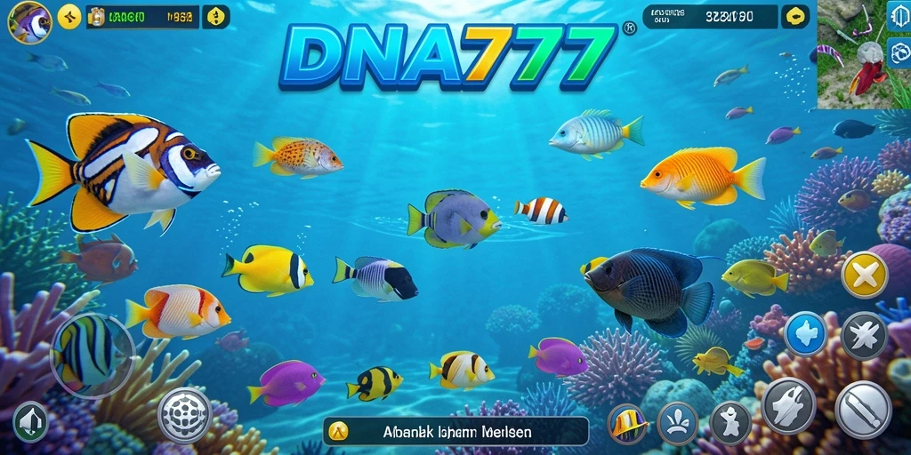 Tampilan gameplay Tembak Ikan yang penuh warna dan menantang.