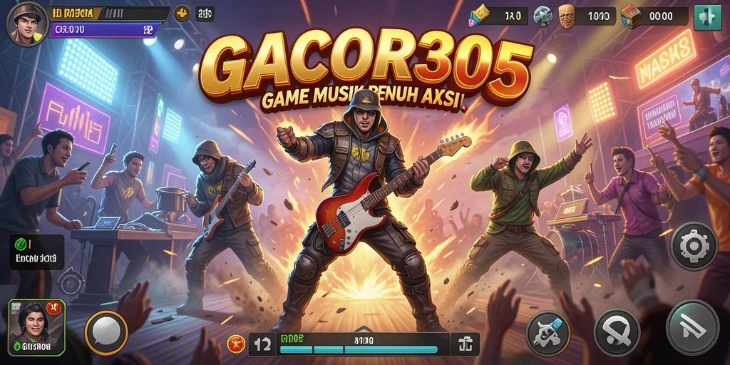 Tangkapan layar GACOR305 menampilkan gameplay yang menarik dengan iringan musik.
