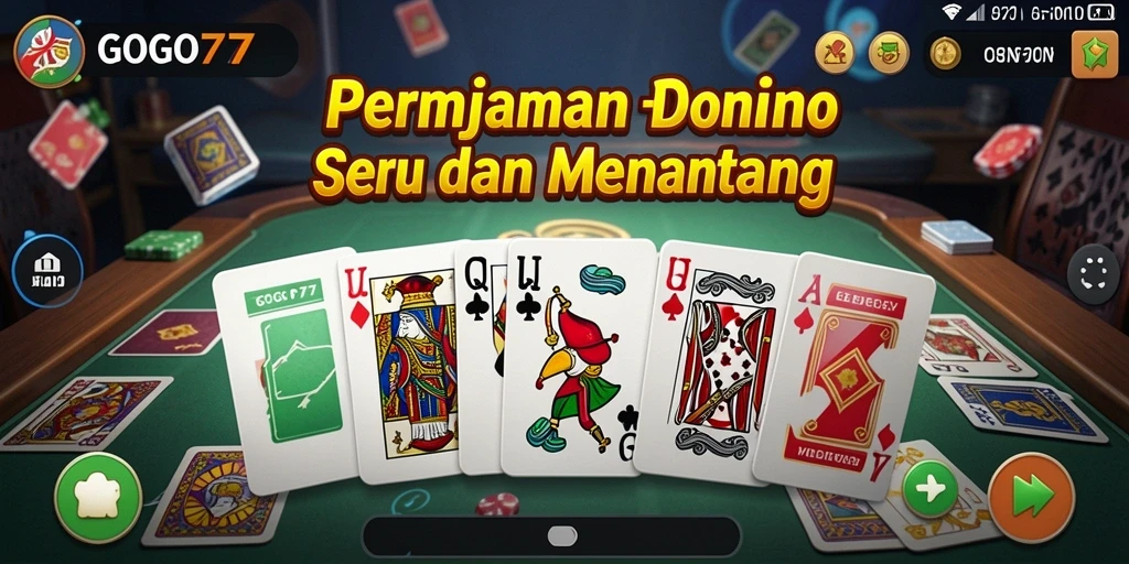 Tampilan gameplay Domino yang seru dan kompetitif di GOGO77.