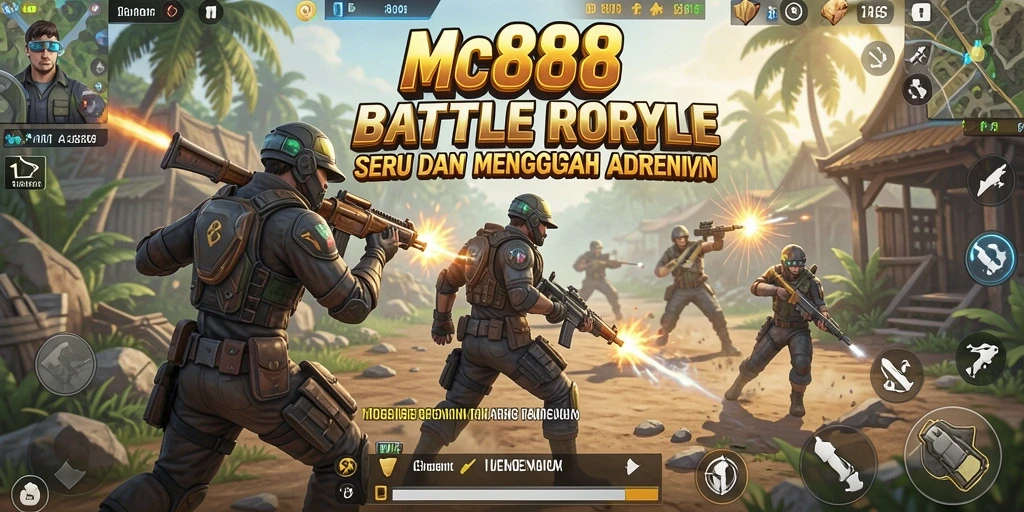 Tangkapan layar gameplay MC888 dengan aksi pertempuran yang epik.