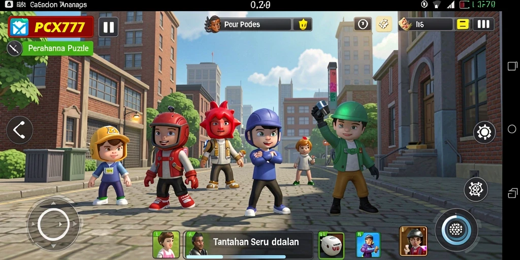 Tampilan visual menarik dari gameplay PCX777 yang penuh tantangan.