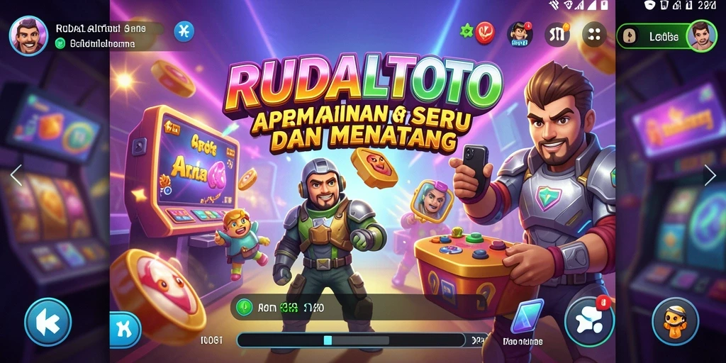Tangkapan layar permainan RUDALTOTO menampilkan aksi Arcade yang mendebarkan.
