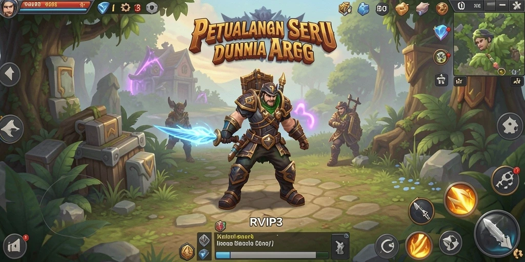 Tampilan gameplay seru dari RVIP3 dalam aksi ARPG.