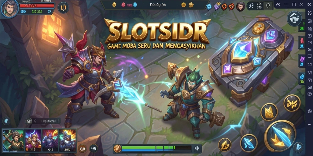 Screenshot gameplay <strong>SLOTSIDR</strong> menampilkan pertarungan epik antara para karakter.