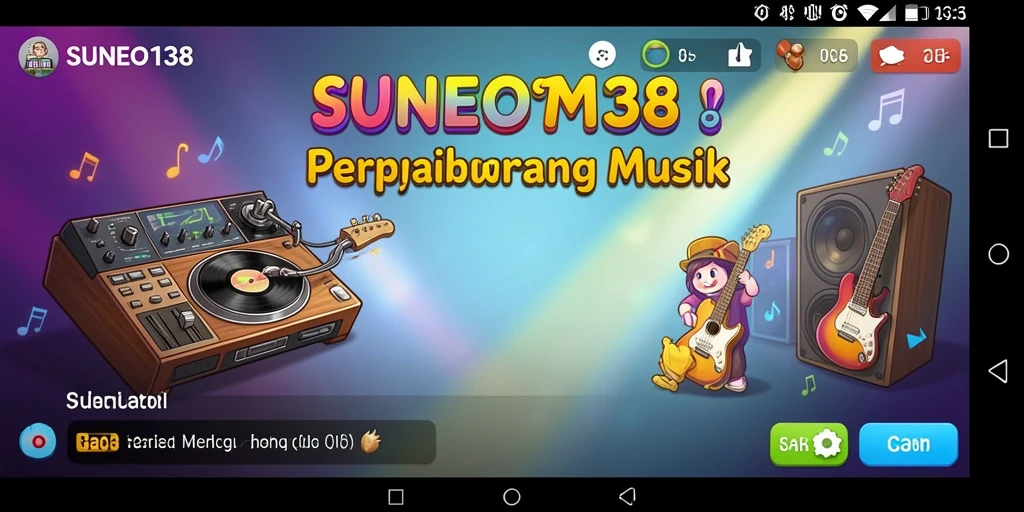Tampilan gameplay <strong>SUNEO138</strong> yang menampilkan keseruan bermain musik.