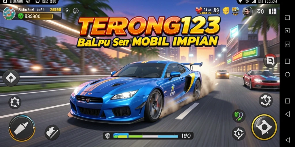 Screenshot dari gameplay balapan yang menegangkan di TERONG123.