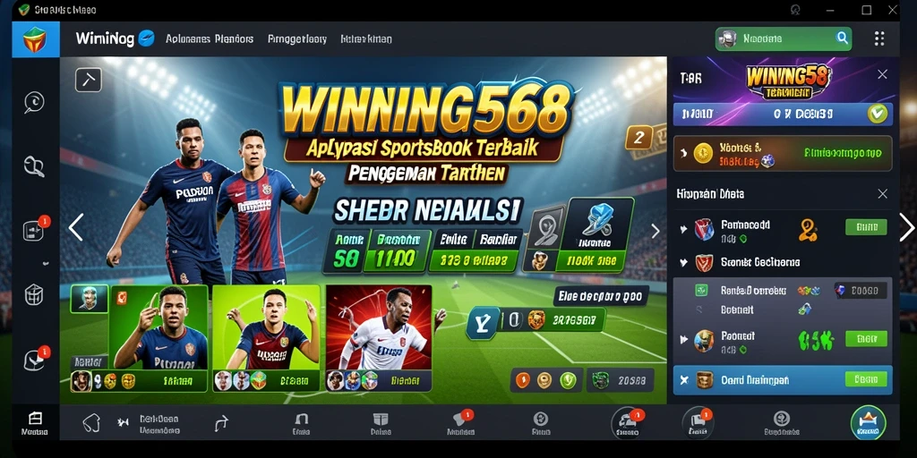 Tampilan gameplay menarik dari aplikasi Sportsbook WINNING568.