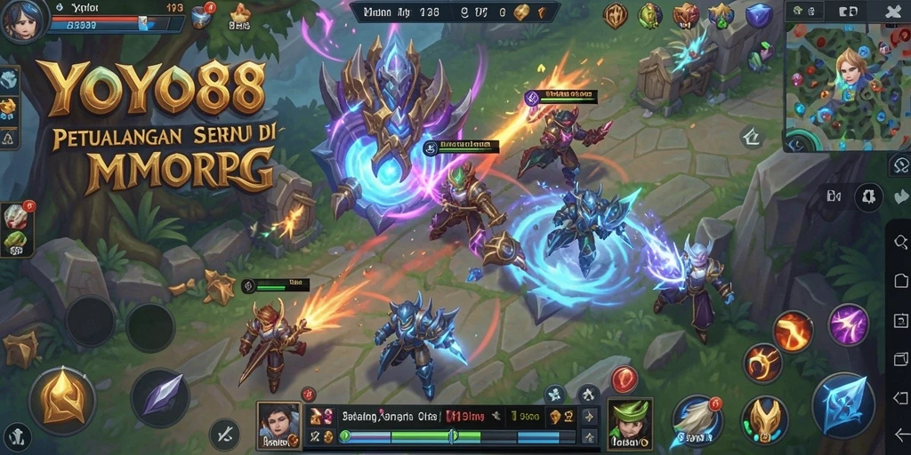 Gameplay seru YOYO88 di dunia MMORPG yang luas.